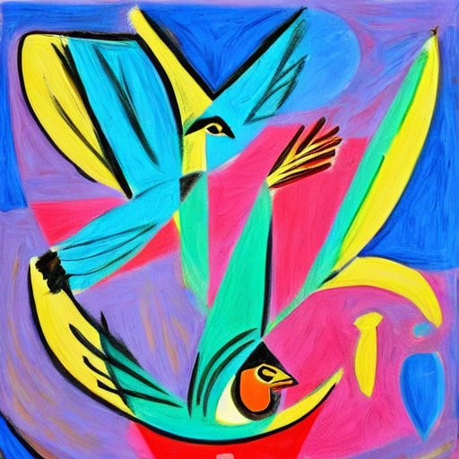 picasso bird painting
